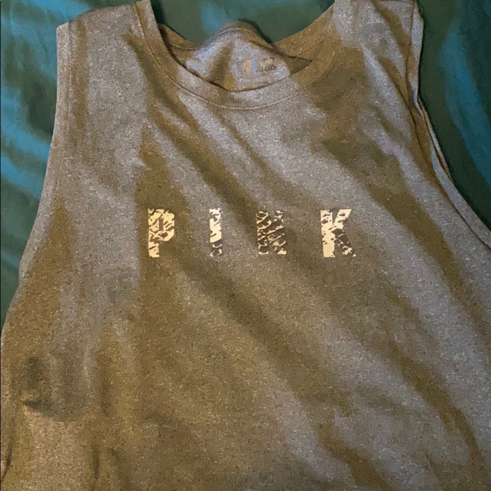 A Pink tank top